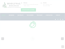 Tablet Screenshot of biolival.com